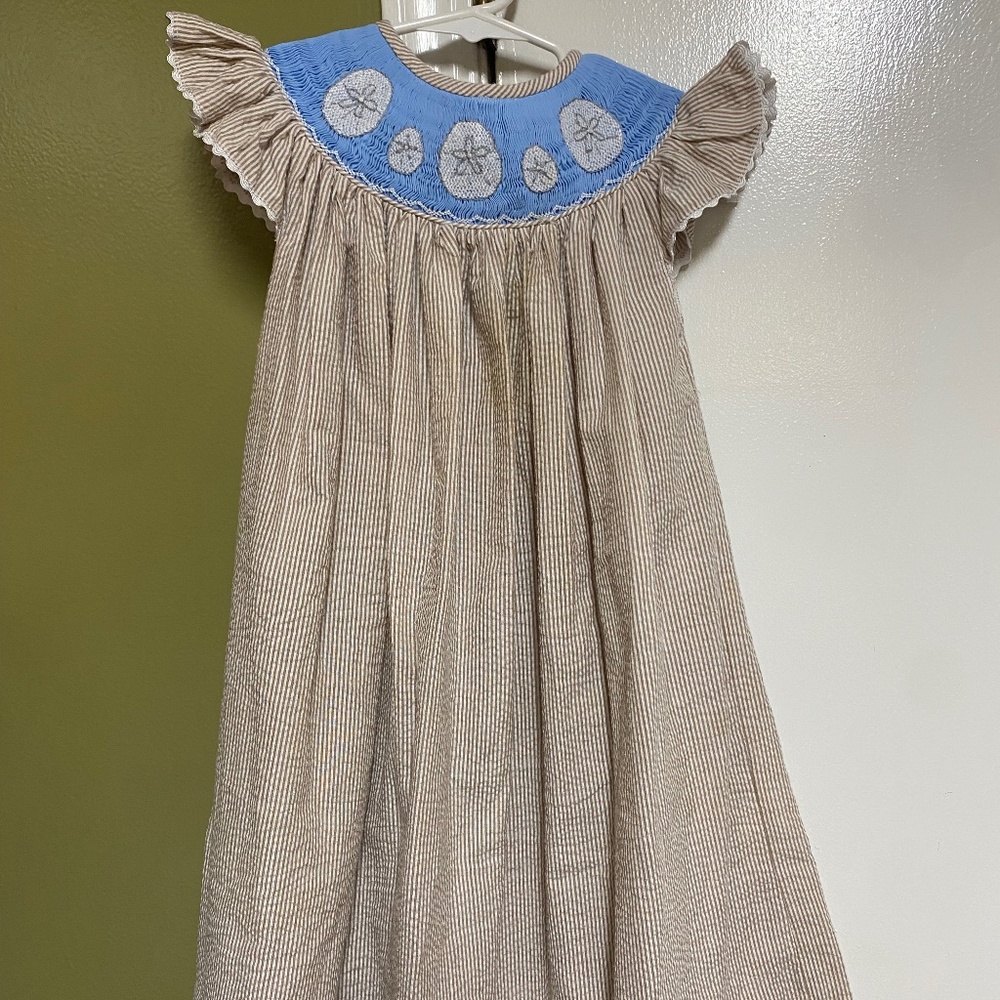 Molly Pop Sand Dollar Smocked dress